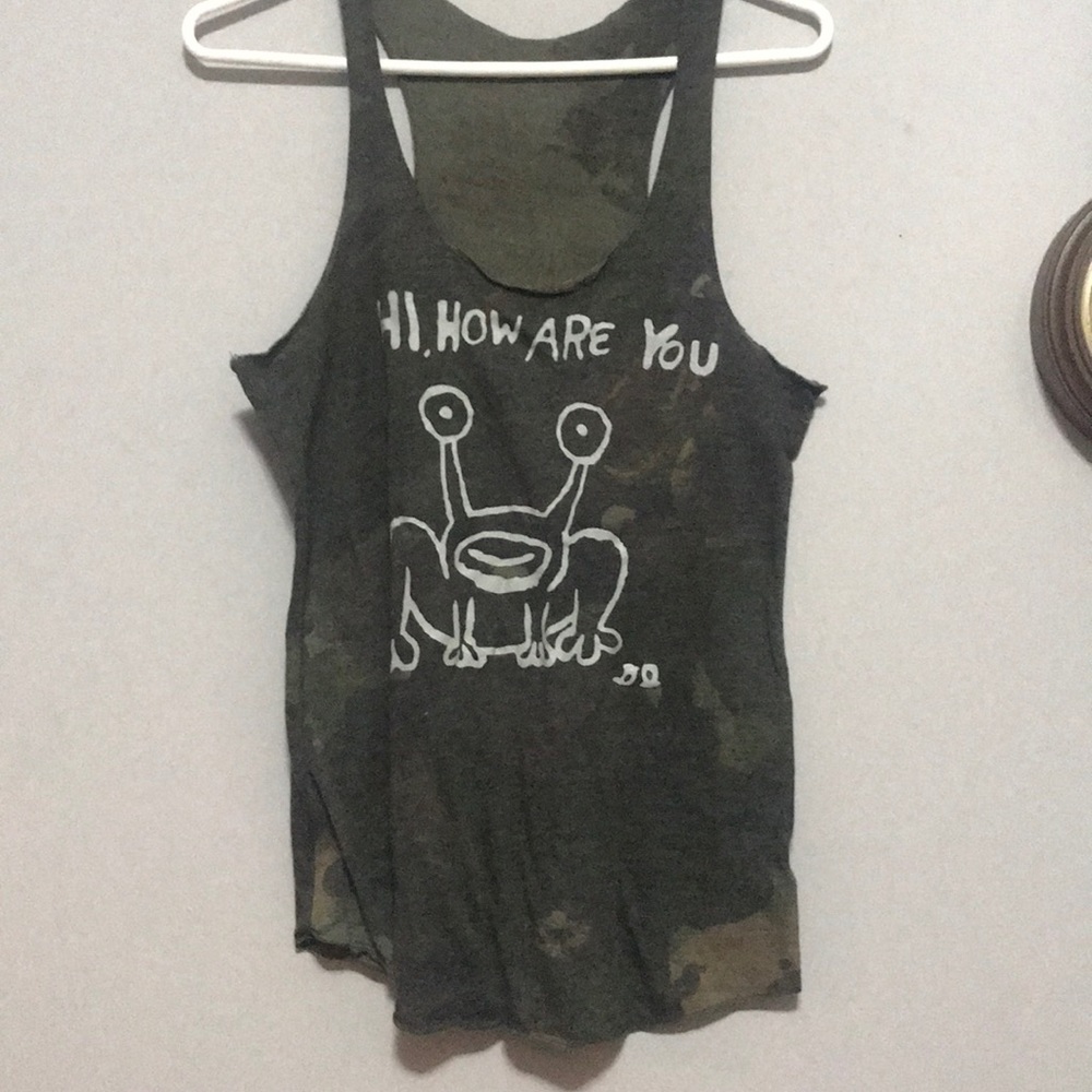 Brian Johnson Hi How are You Graffiti Tank Top